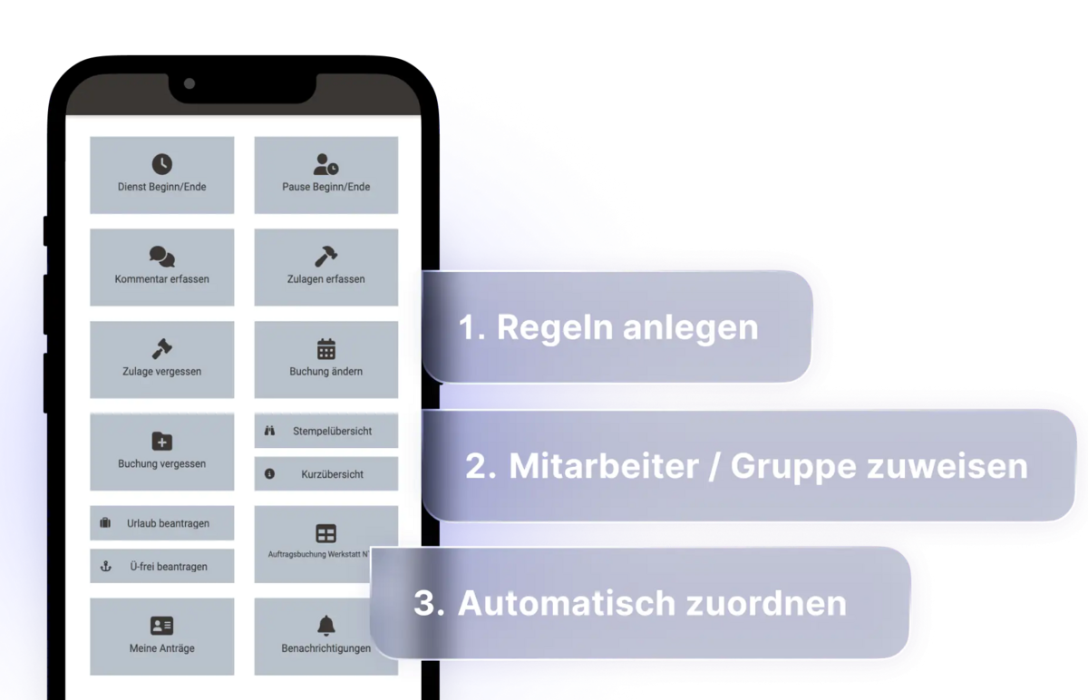 venabo-App: Reports anlegen, Mitarbeitende oder Gruppen zuweisen und automatisch ausführen.